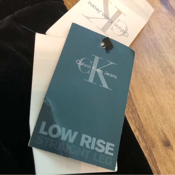 NWT $69 USD Calvin Klein Black Velvet Feel Soft Cotton Pants Womens Size 16 - Picture 5 of 11